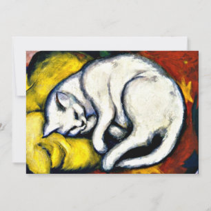 Franz Marc - White Cat. Franz Marc 1912 painting.