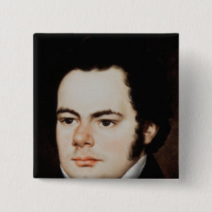 Franz Peter Schubert 2 Inch Square Button