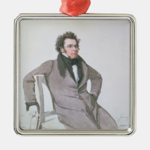 Franz Schubert , 1825 Metal Ornament