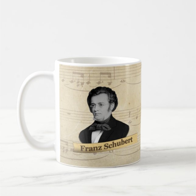 Franz Schubert Historical Mug (Left)