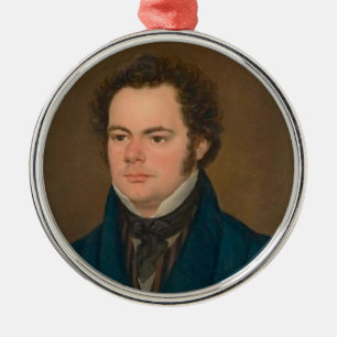 Franz Schubert Metal Ornament