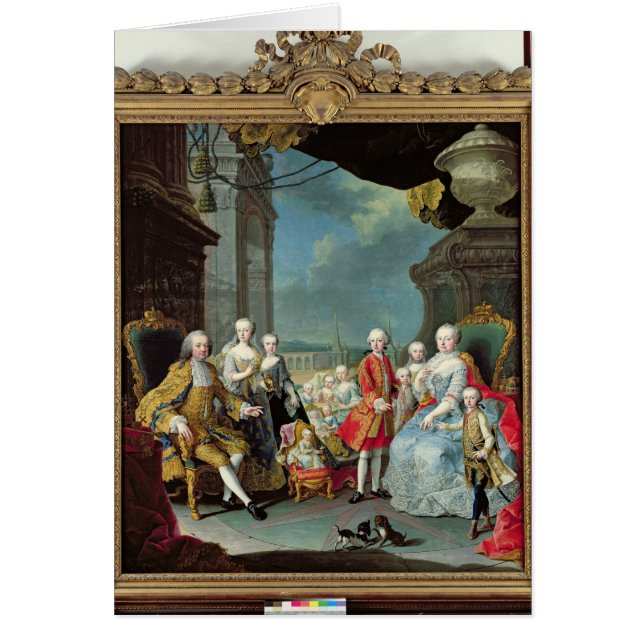 Franz Stephan I avec son épouse Marie-Therese (Devant)