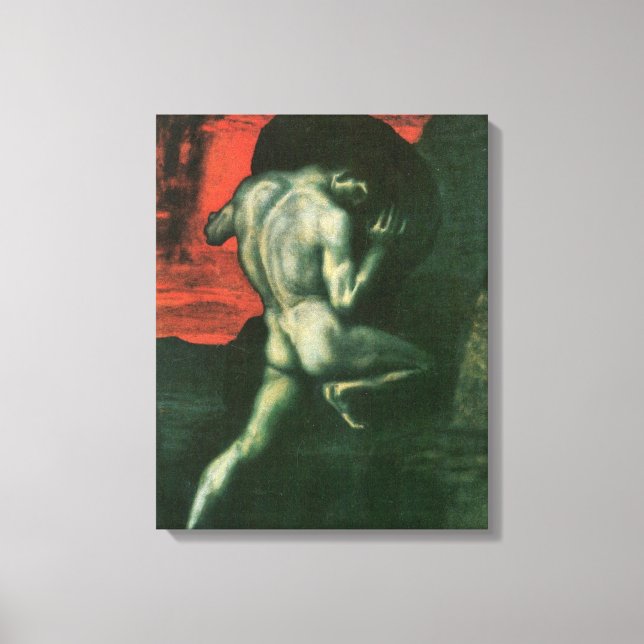 Franz von Stuck - Sisyphus Canvas Print (Front)