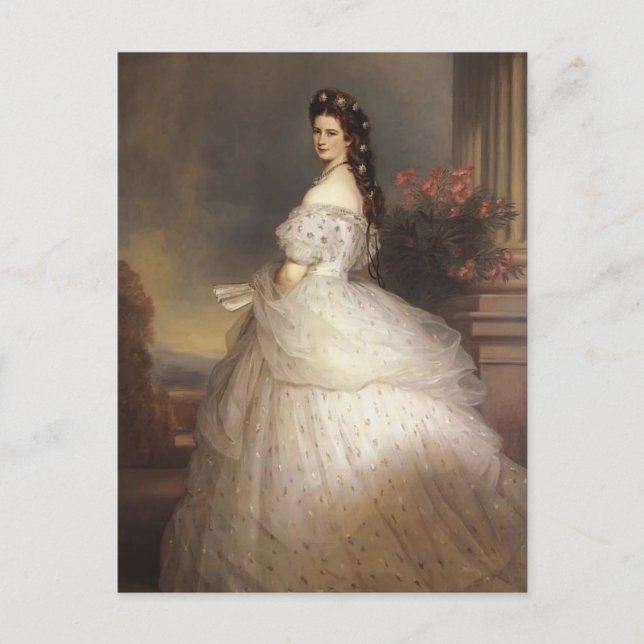 Franz Winterhalter- Elizabeth, Empress of Austria Postcard (Front)