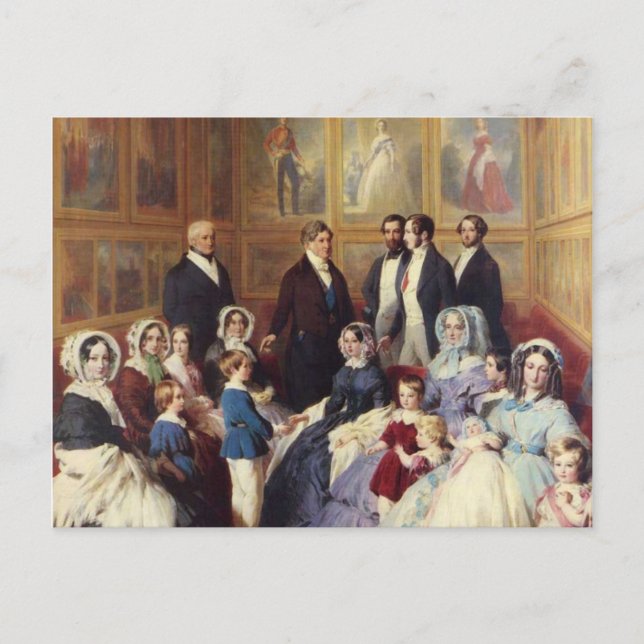 Franz Winterhalter Queen Victoria & Prince Albert Postcard (Front)