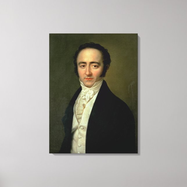 Franz Xaver Mozart , later known as Wolfgang Canvas Print (Front)