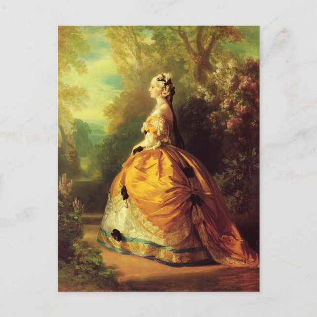 Franz Xaver Winterhalter- The Empress Eugénie Postcard (Front)