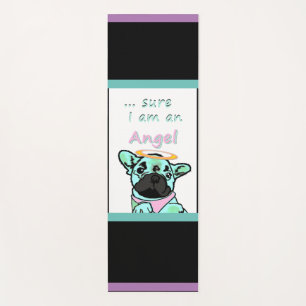 Französische Bulldogge Angel   Yoga Mat