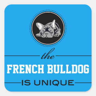 Französische Bulldogge Aufkleber Square Sticker