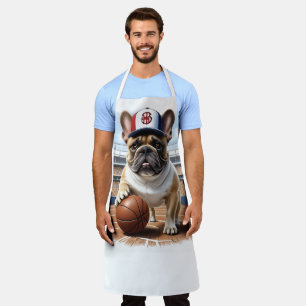 Französische Bulldogge Basketball  Apron