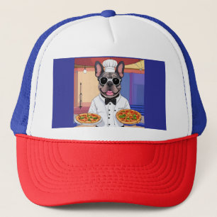 französische Bulldogge der Pizzabecker Trucker Hat