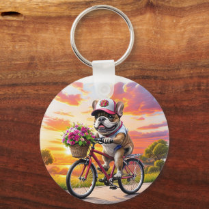 Französische Bulldogge Fahrrad French Bulldog Keychain
