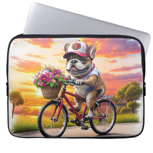 Französische Bulldogge Fahrrad French Bulldog Laptop Sleeve