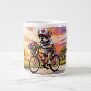 Französische Bulldogge Fahrrad French Bulldog Large Coffee Mug