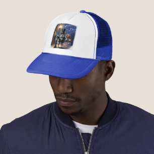 Französische Bulldogge French Bulldog Blumenstrauß Trucker Hat