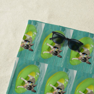 Französische Bulldogge Great Summer Beach Towel