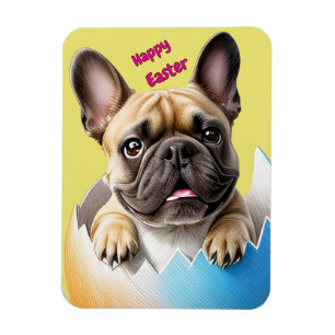 Französische Bulldogge Grußkarte Ostern Magnet