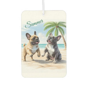 französische Bulldogge im Sommer Air Freshener