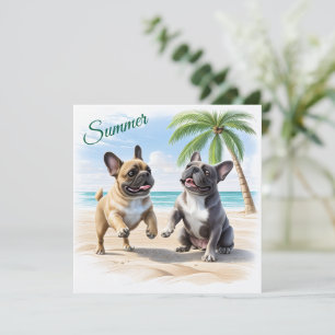 französische Bulldogge im Sommer  Save The Date