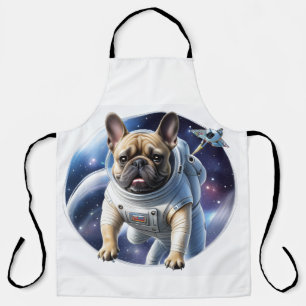 französische Bulldogge im Weltall Apron