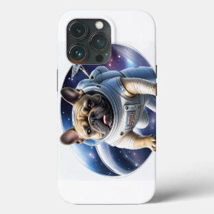 Französische Bulldogge im Weltall iPhone 13 Pro Case