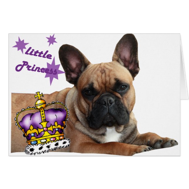 Französische Bulldogge Karte (Front Horizontal)