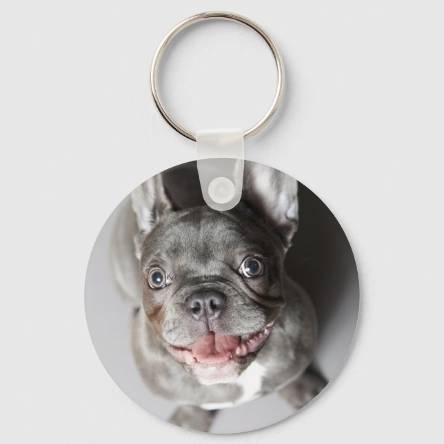 Französische Bulldogge Keychain (Front)