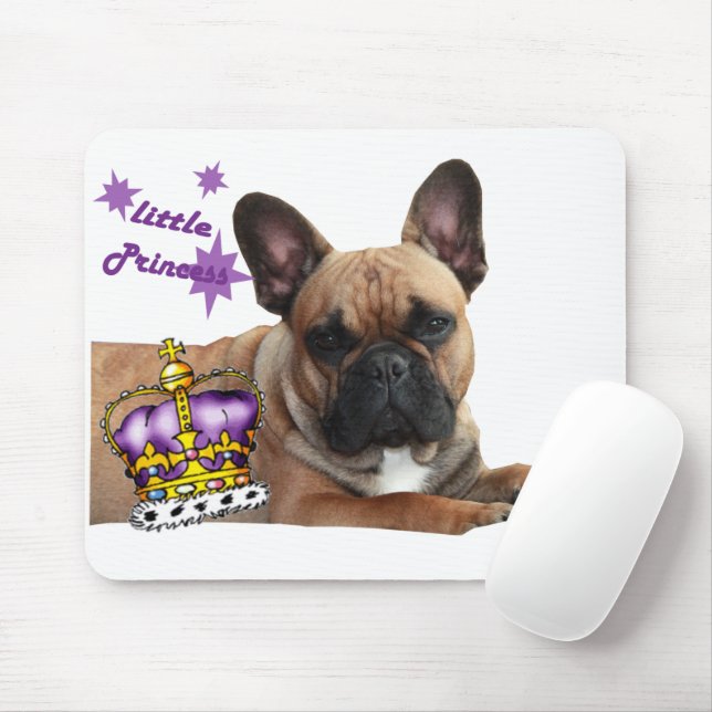 französische Bulldogge kleine Prinzessin  Mouse Pad (With Mouse)