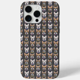 Französische Bulldogge Kopf French Bulldog  iPhone 15 Pro Max Case