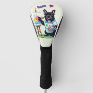 Französische Bulldogge Künstler French Bulldog Golf Head Cover