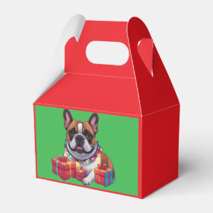 Französische Bulldogge Lichterkette Weihnachten  Favor Box