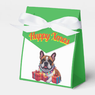 Französische Bulldogge Lichterkette Weihnachten  Favor Box