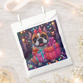 Französische Bulldogge Lichterkette Weihnachten Favour Bag