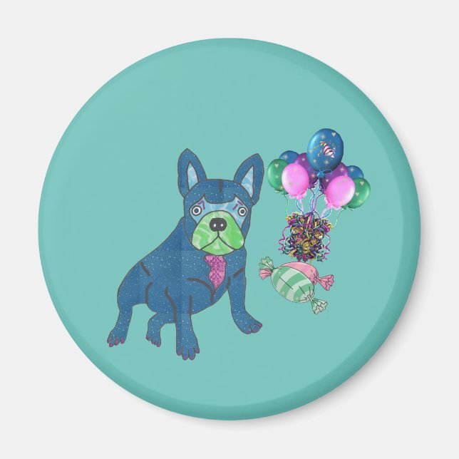 Französische Bulldogge Magnet (Front)