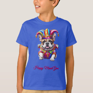 Französische Bulldogge Mardi Gras French Bulldog T-Shirt