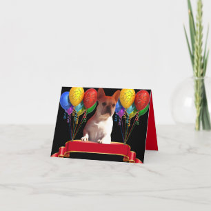 französische Bulldogge mit Ballons Invitation