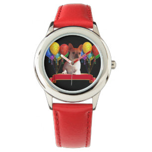 französische Bulldogge mit Ballons Watch
