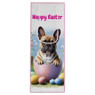 Französische Bulldogge mit Ostereiern Wine Gift Bag