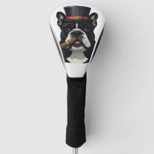 Französische Bulldogge mit Zigarre Vatertag Golf Head Cover