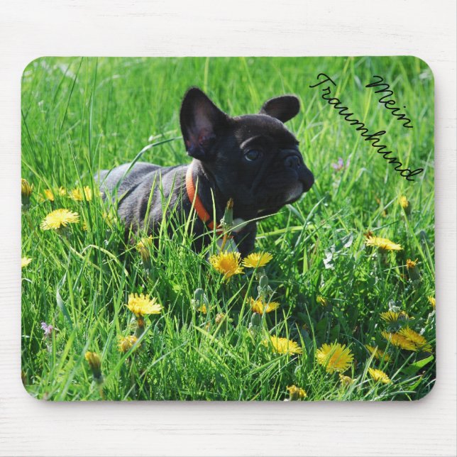Französische Bulldogge Mousepad (Front)