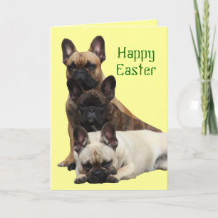 Französische Bulldogge Ostergrusskarte Holiday Card