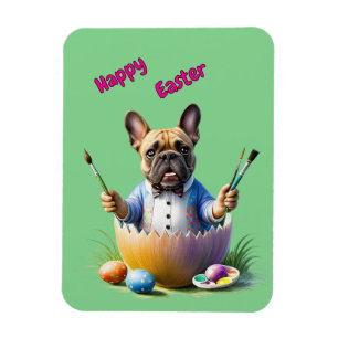 Französische Bulldogge Ostern Magnet