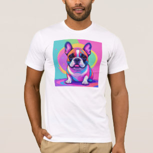 Französische Bulldogge Popart French Bulldog T-Shirt
