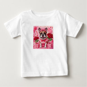 Französische Bulldogge Verliebt French Bulldog Baby T-Shirt