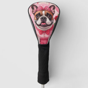 Französische Bulldogge Verliebt French Bulldog Golf Head Cover