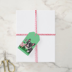 Französische Bulldogge Viel Glück Gift Tags