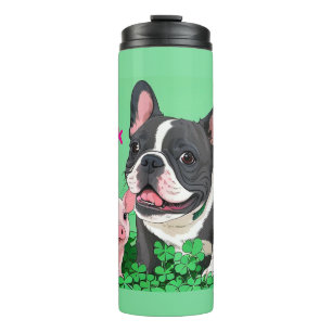 Französische Bulldogge Viel Glück Thermal Tumbler