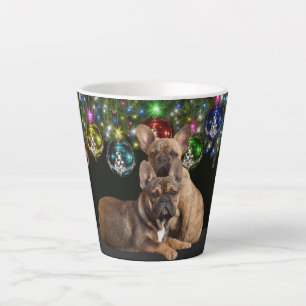 französische Bulldogge Weihnachten Tasse Late Latte Mug