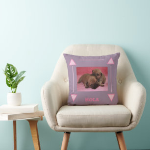 Französische Bulldogge Welpe Throw Pillow