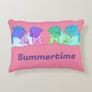 Französische Bulldoggen Comic  Accent Pillow